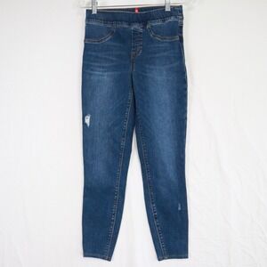 Spanx Jeggings Jeans Womens Small Tapered Pull On Stretch Flex Denim Blue